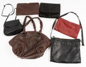 SIX BOTTEGA VENETA LEATHER PUR