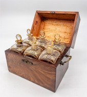 SIX BOTTLE TANTALUS IN ORIGINA