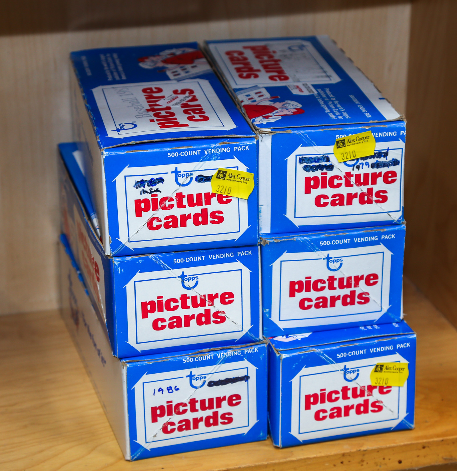 SIX BOXES OF TOPPS BASEBALL CARDS