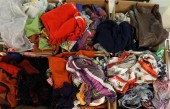 SIX BOXES WITH SCARVES, SWEATE