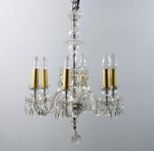 SIX-BRANCH CRYSTAL CHANDELIERA