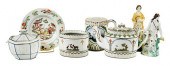 SIX BRITISH PRATTWARE CERAMIC