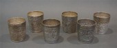 SIX BURMESE REPOUSSé SILVER BE