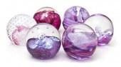 Six Caithness Glass Paperweigh