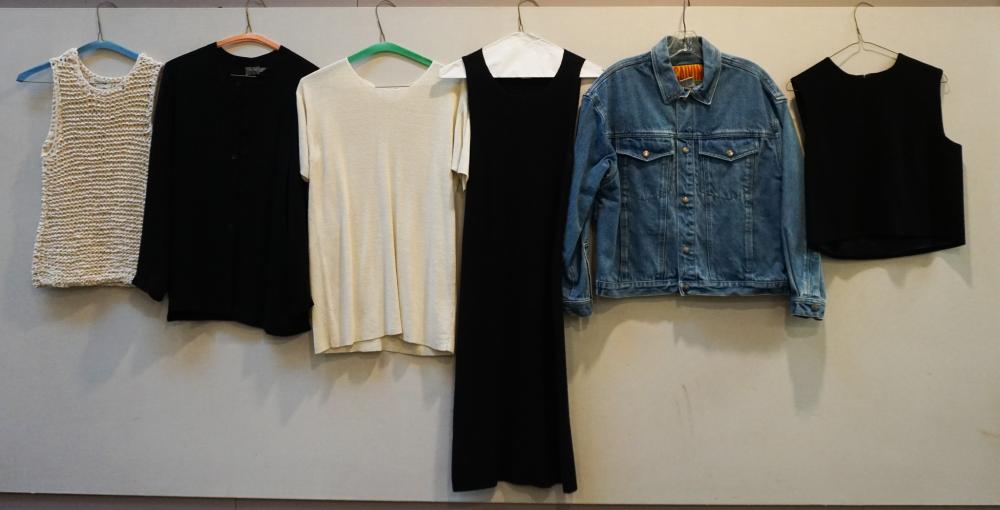 SIX CALVIN KLEIN GARMENTS (SIZES: