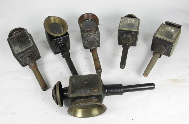 Six carriage lamps various