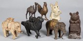 SIX CAST IRON STILL BANKSSix c
