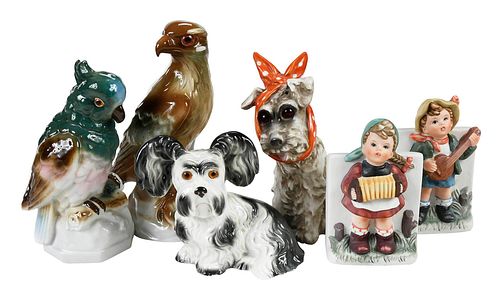 SIX CERAMIC PERFUME LAMPS20th