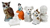 SIX CERAMIC PERFUME LAMPS20th