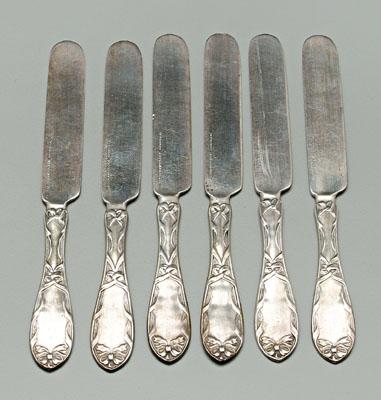 Six Charleston coin silver