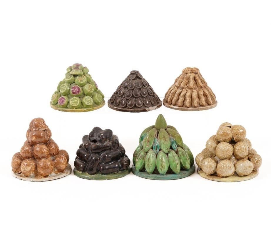 Six Chinese altar fruits/nuts