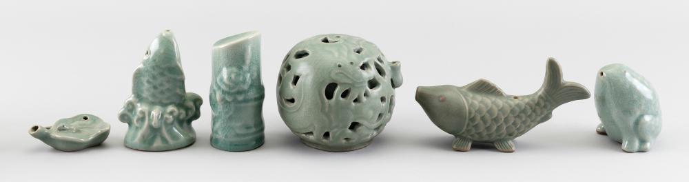 SIX CHINESE AND KOREAN PORCELAIN