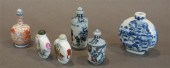 SIX CHINESE BLUE AND WHITE AND
