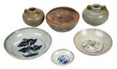 SIX CHINESE CERAMIC OBJECTStwo
