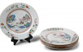 SIX CHINESE EXPORT FAMILLE ROS