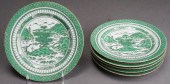 SIX CHINESE EXPORT GREEN FITZH