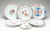 SIX CHINESE EXPORT PLATES. Lat