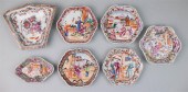 SIX CHINESE EXPORT PORCELAIN F