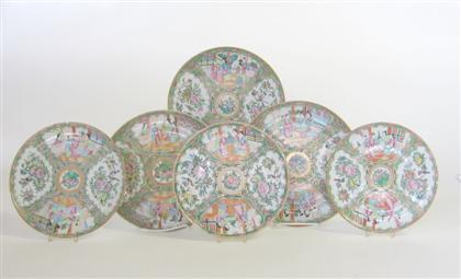 Six Chinese export porcelain Rose