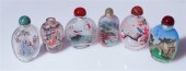 SIX CHINESE INTERIOR PAINTED G