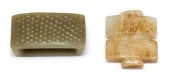 Six Chinese jades, scabbard fi