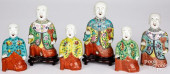 SIX CHINESE PORCELAIN LAUGHING