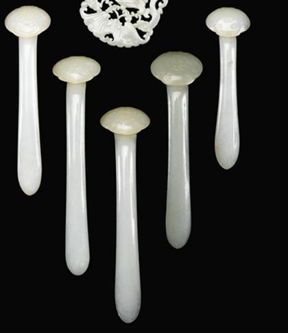 Six Chinese white and celadon