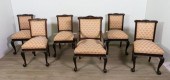 SIX CHIPPENDALE STYLE DINING C