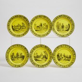Six Choisy Black Printed Yello