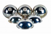 SIX CHRISTOFLE SILVERPLATE DOM