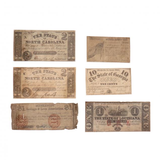 SIX CIVIL WAR DATE SOUTHERN