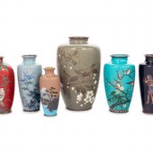 Six Cloisonné Vase
LATE 19TH C