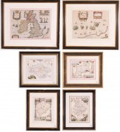 SIX COLLECTIBLE MAPSSIX COLLEC