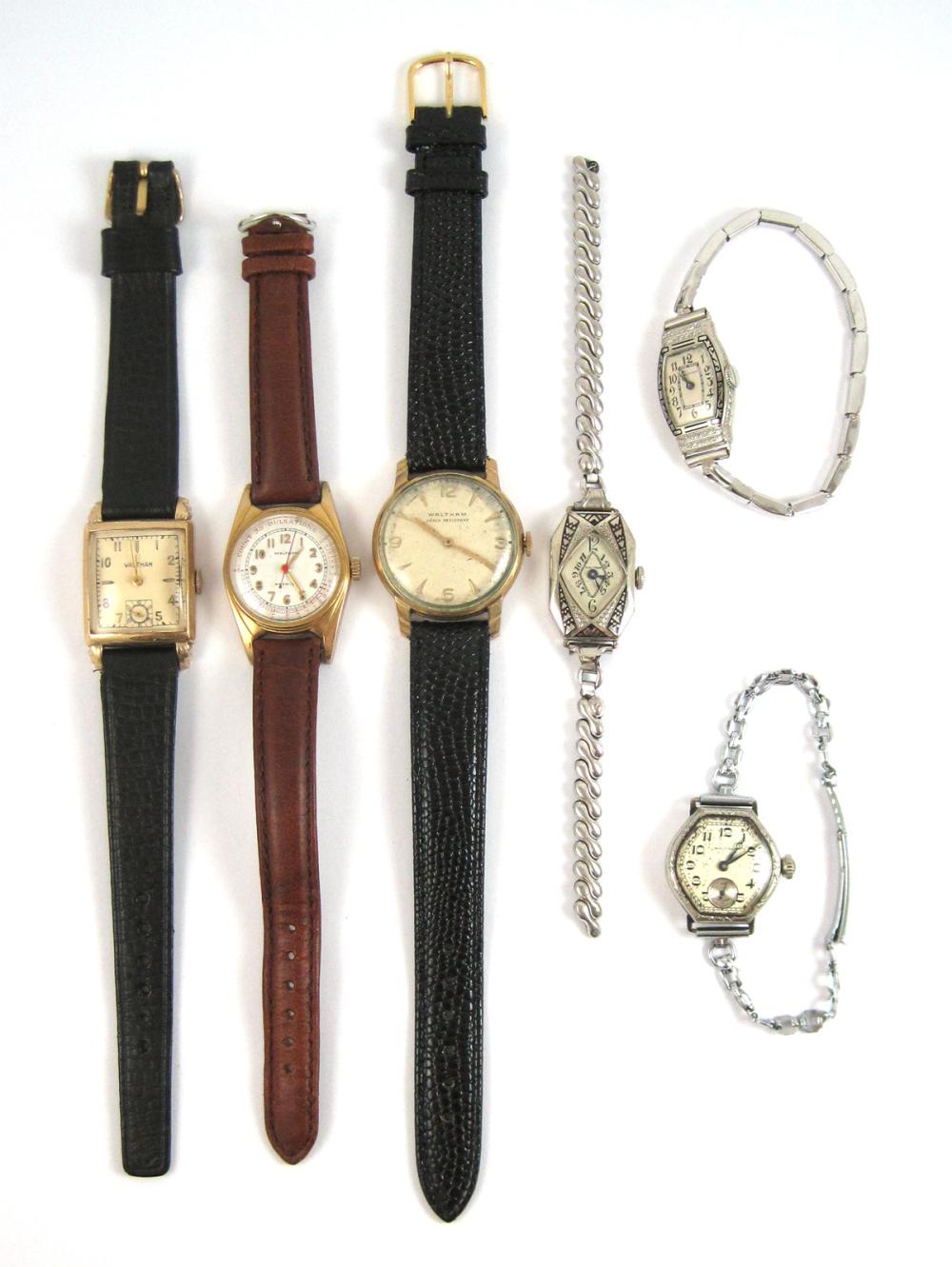 SIX COLLECTIBLE WALTHAM WRIST
