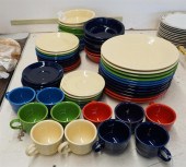 SIX-COLOR FIESTAWARE 58-PIECE