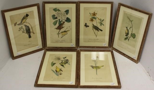 SIX COLORED LITHOGRAPHS AFTER J. J.