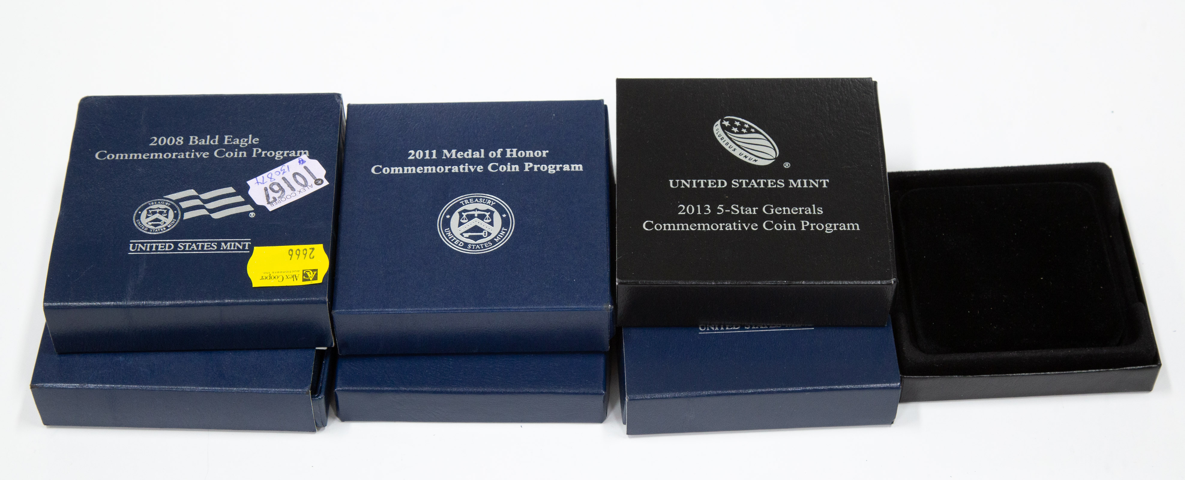SIX COMMEMORATIVE PROOF SILVER