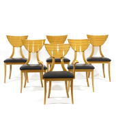 SIX CONTEMPORARY ITALIAN BEECH