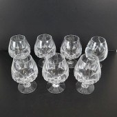 SIX CONTEMPORARY WINE GLASSESS