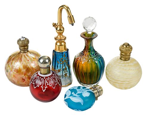 SIX CONTINENTAL AND ENGLISH GLASS