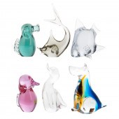 SIX CONTINENTAL ART GLASS ANIM