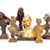 Six Continental Bronze Busts
L