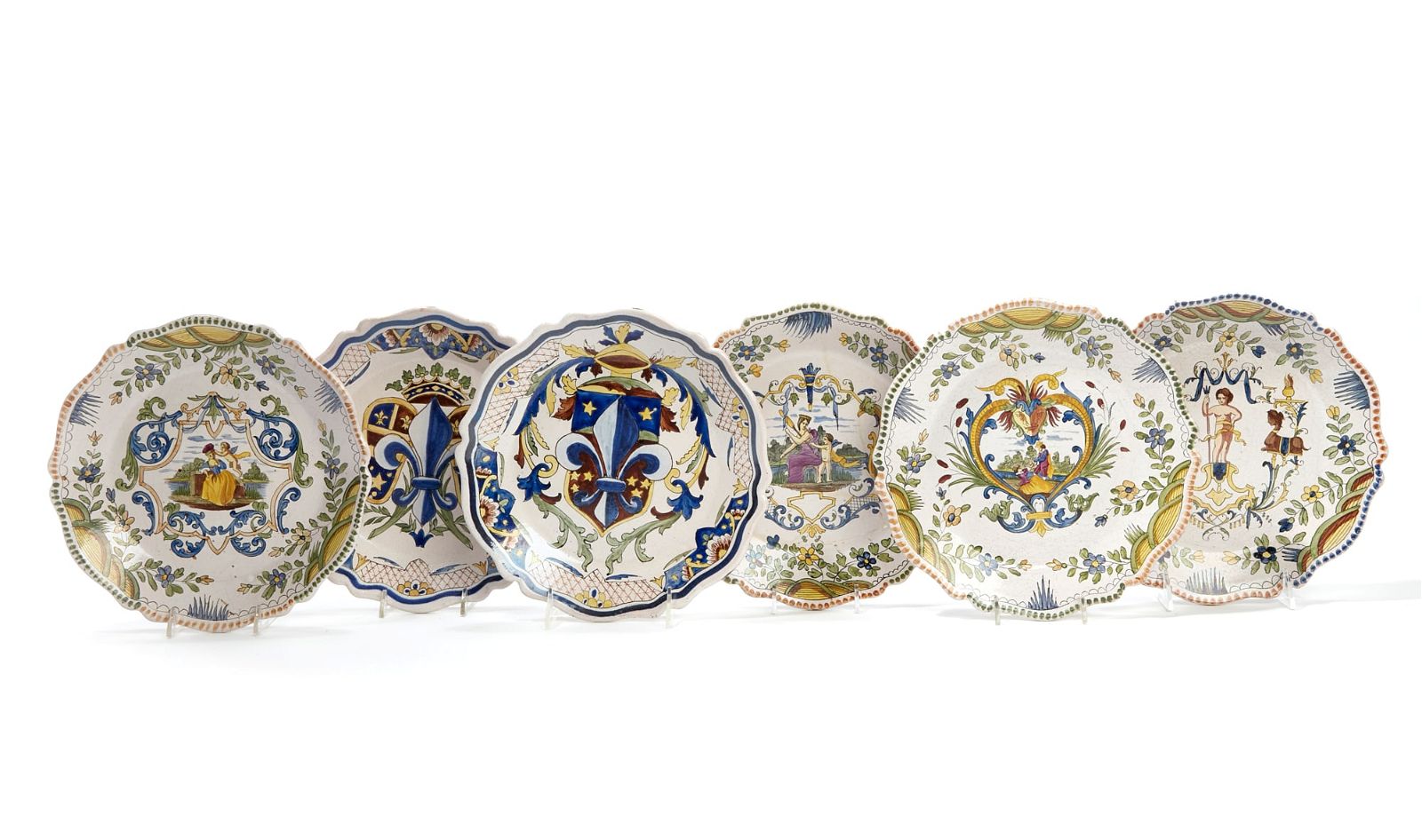 SIX CONTINENTAL MAIOLICA STYLE