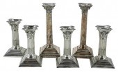 SIX CORINTHIAN COLUMN SILVER P