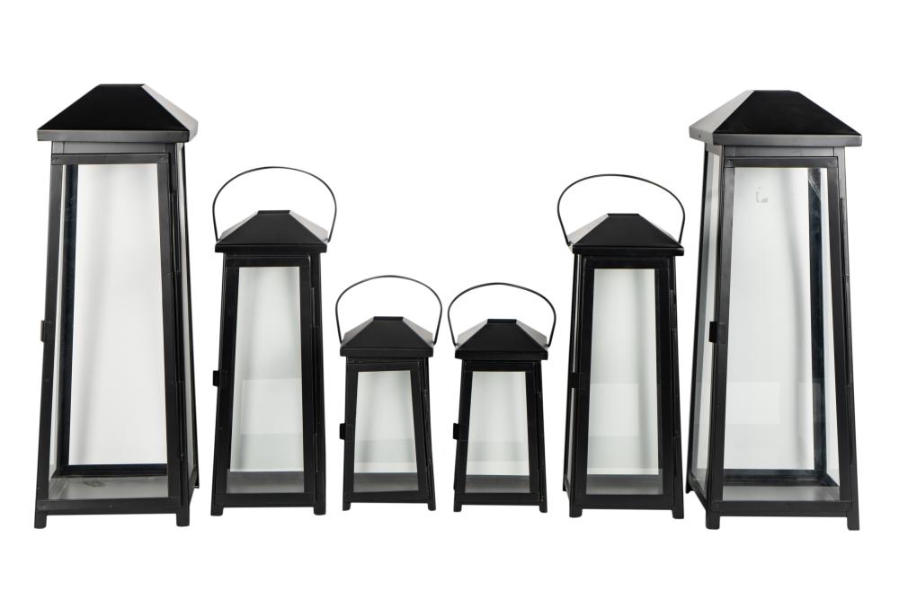SIX CRATE AND BARREL METAL AND