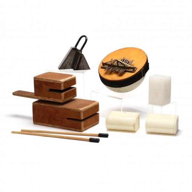 SIX CUSTOM PERCUSSION INSTRUMENTS