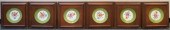 SIX CZECHOSLOVAKIAN GILT DECOR