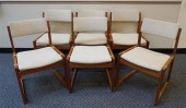 SIX DANISH KS MOBLER TEAK UPHO