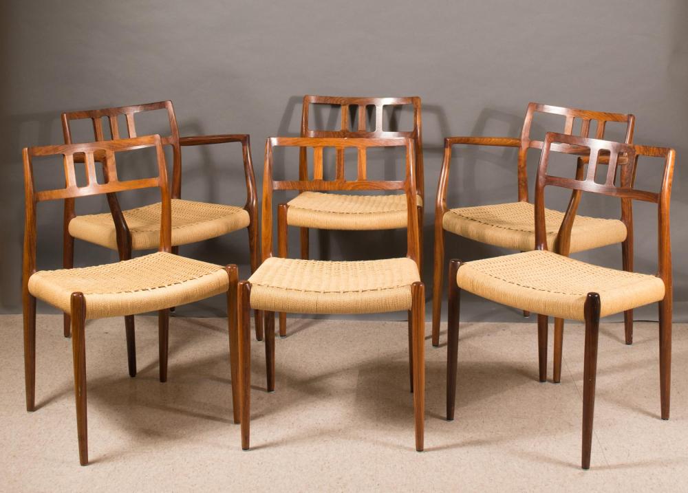 SIX DANISH MID CENTURY MODERN