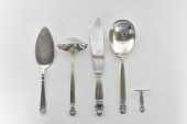 SIX DANISH STERLING SILVER SER